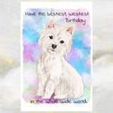 West Highland Terrier Dog Greetings Cards