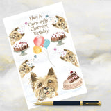 Cairn Terrier Birthday Card, Funny Cairn Terrier Dog Birthday Card