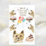 Cairn Terrier Birthday Card, Funny Cairn Terrier Dog Birthday Card