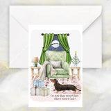 Dachshund Dog Christmas Card, Funny Dachshund Christmas Card.