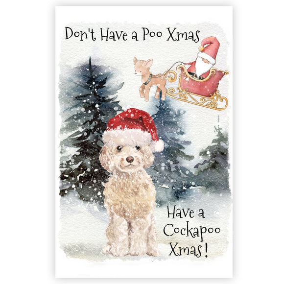 cockapoo Christmas Card
