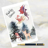 Welsh Christmas Card, Funny Welsh Christmas Card.