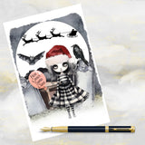 Goth Girl Christmas Card