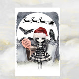 Goth Girl Christmas Card