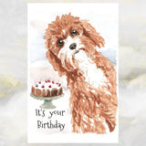 Cavapoo Dogs Greetings Cards