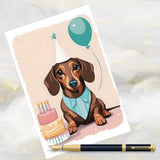 Dachshund Dog Birthday Card