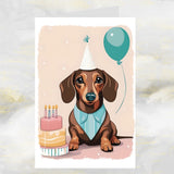 Dachshund Dog Birthday Card