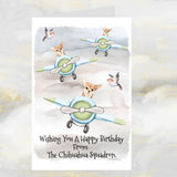 Chihuahua Dogs Greetings Card, Funny Chihuahua Dog Birthday Card, Chihuahua Dog.
