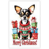 Chihuahua Dog Christmas Jumper Greetings Card