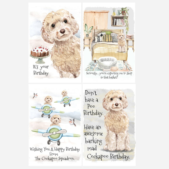 Cockapoo Dog Greetings Cards