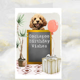 Cockapoo Dog Birthday Greetings Card
