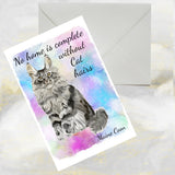Maine Coon Cat Greetings Card,  Cat Birthday Cards, Maine Coon Cat Card, Funny Cat Greetings Card, Maine Coon Cat, Cat Cards, Cats.