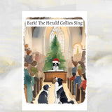 Border Collie Dogs Christmas Card