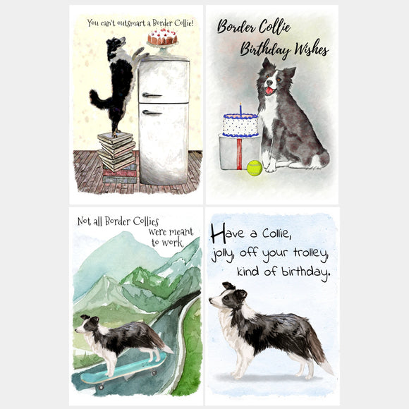 Border Collie Dog Greetings Cards