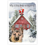German Shepherd Christmas Card
