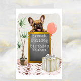 French Bulldog Birthday Greetings Card