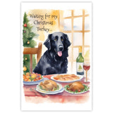 Flat Coated Retriever Dog Christmas Card