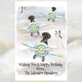 Black Labrador Dog Greetings Cards