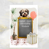 Lhasa Apso Dog Birthday Greetings Card