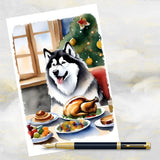 Alaskan Malamute Dog Christmas Card