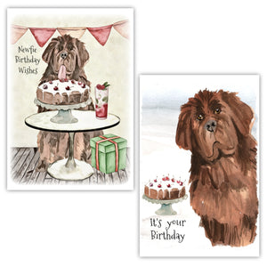 newfoundland dog greetings card