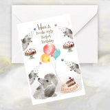 Poodle Birthday Card, Poodle Birthday Party Card, Funny Poodle Birthday Card