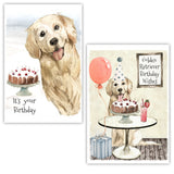 Golden Retriever Dog Birthday Cards