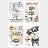 Schnauzer Dog Greetings Cards