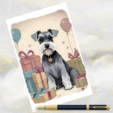 Schnauzer Dog Birthday Card