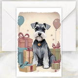 Schnauzer Dog Birthday Card