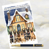 German Shepherd Dogs Christmas Card