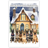 German Shepherd Dogs Christmas Card