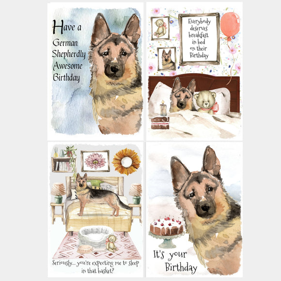 German Shepherd Dog Greetings Cards