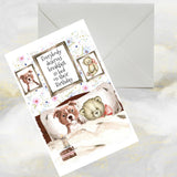 Staffordshire Bull Terrier Dog Greetings Card, Funny Staffy Dog Birthday Card.
