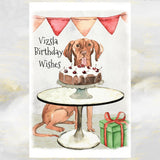 Vizsla Dog Birthday Cards