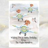 Hungarian Vizsla Dog Greetings Card, Funny Vizsla Dog Birthday Card.