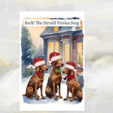 Vizsla Dogs Christmas Card