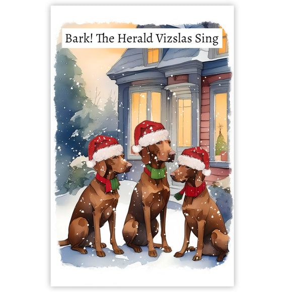 Vizsla Dogs Christmas Card