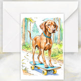 Vizsla Dog Greetings Card