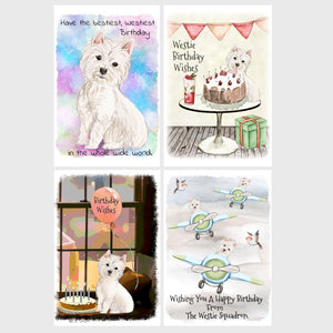 West Highland Terrier Dog Greetings Cards