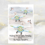 West Highland Terrier Dogs Greetings Card,Funny Westie Dog Birthday Card, Westie