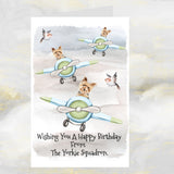 Yorkshire Terrier Dogs Greetings Card, Funny Yorkie Dog Birthday Card.