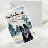 German Shepherd Dog Christmas Card