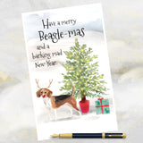 beagle dog christmas card