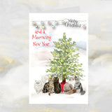 cat christmas card