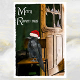 Gothic Raven Christmas Card