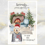 Goldendoodle Dog Christmas Card