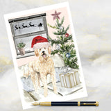 Goldendoodle Dog Christmas Card