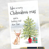 chihuahua dog christmas cards