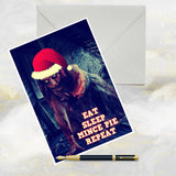 zombie christmas card
